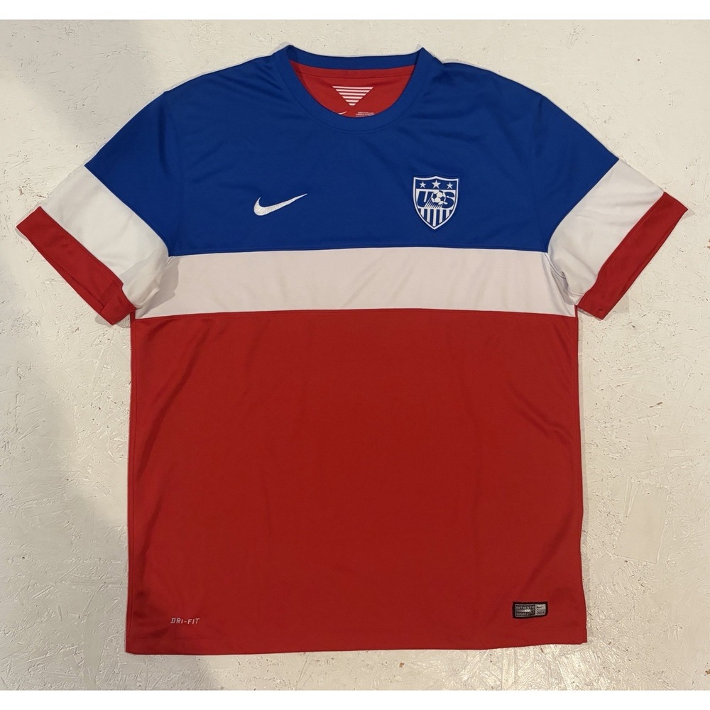 Nike USA Soccer 2014 Bomb Pop Jersey Mens XL Red Dri-FIT USMNT 578026-657